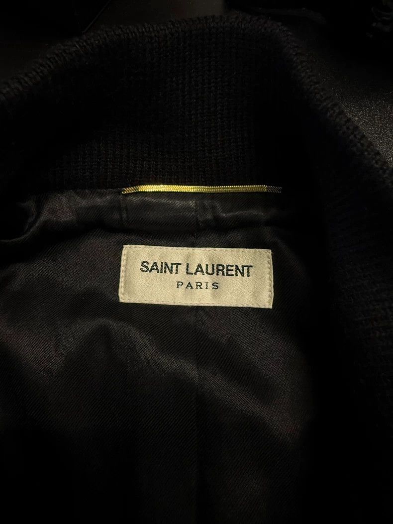 Saint Laurent Paris Saint Laurent Black Baseball Jacket Size US M / EU 48-50 / 2 - 2 Thumbnail