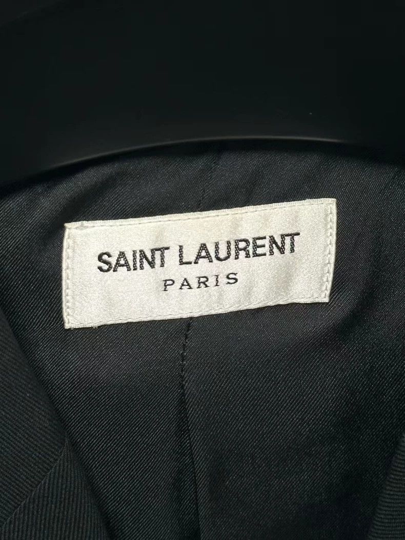 Saint Laurent Paris Saint Laurent Pure Black Court Blazer Size US L / EU 52-54 / 3 - 3 Thumbnail