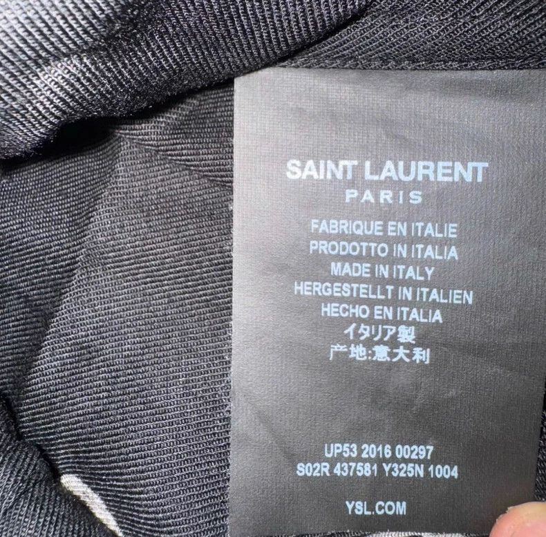 Saint Laurent Paris Saint Laurent Music Note Black Shirt Size US L / EU 52-54 / 3 - 5 Thumbnail