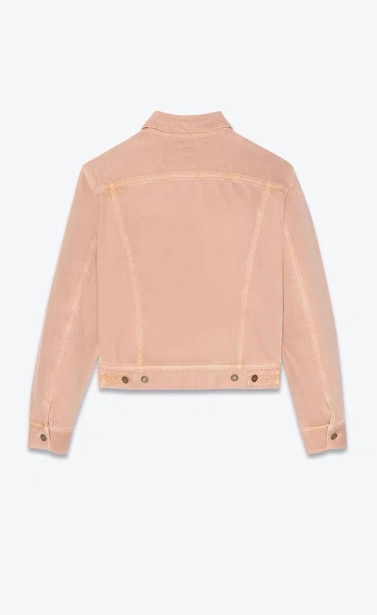 Saint Laurent Paris Saint Laurent Women's Beige Denim Jacket Size US S / EU 44-46 / 1 - 8 Thumbnail