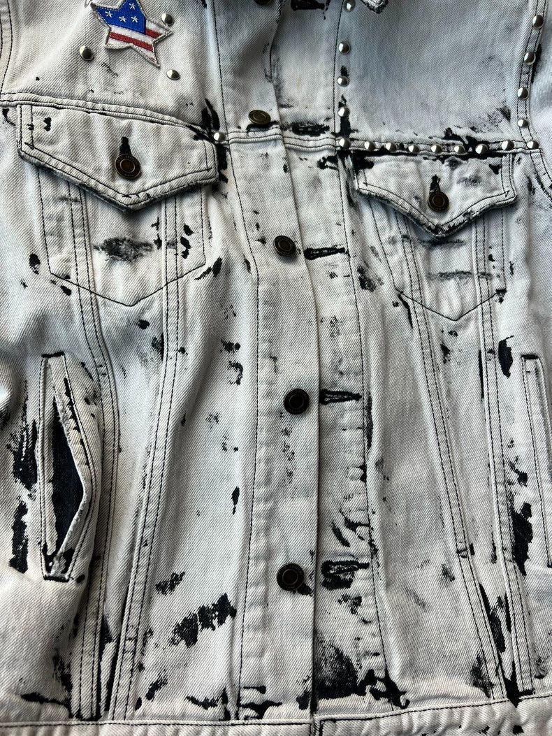 Yves Saint Laurent YSL Men's White Denim Jacket Size US M / EU 48-50 / 2 - 4 Thumbnail