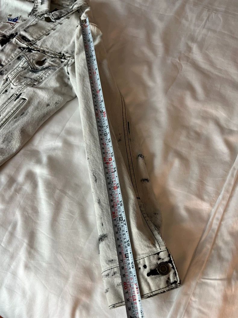 Yves Saint Laurent YSL Men's White Denim Jacket Size US M / EU 48-50 / 2 - 8 Thumbnail