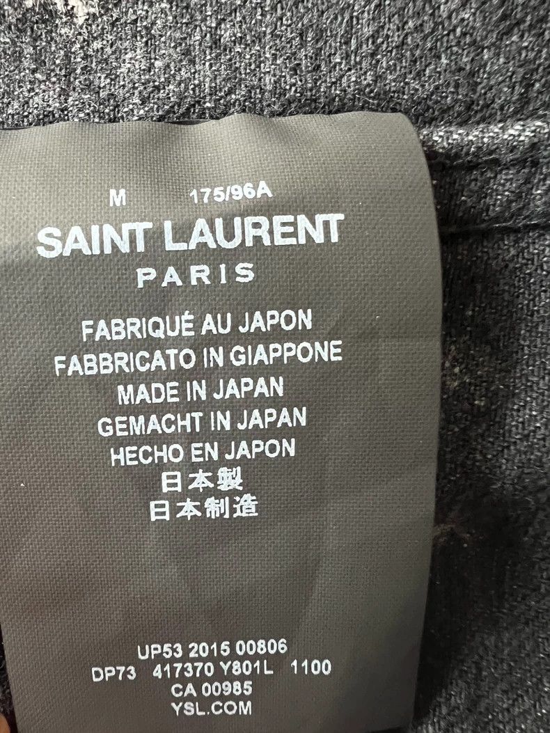 Yves Saint Laurent YSL Men's White Denim Jacket Size US M / EU 48-50 / 2 - 9 Thumbnail