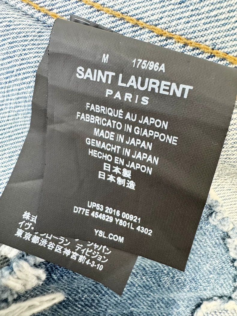 Saint Laurent Paris Saint Laurent Blue Denim Jacket M Size US M / EU 48-50 / 2 - 4 Thumbnail