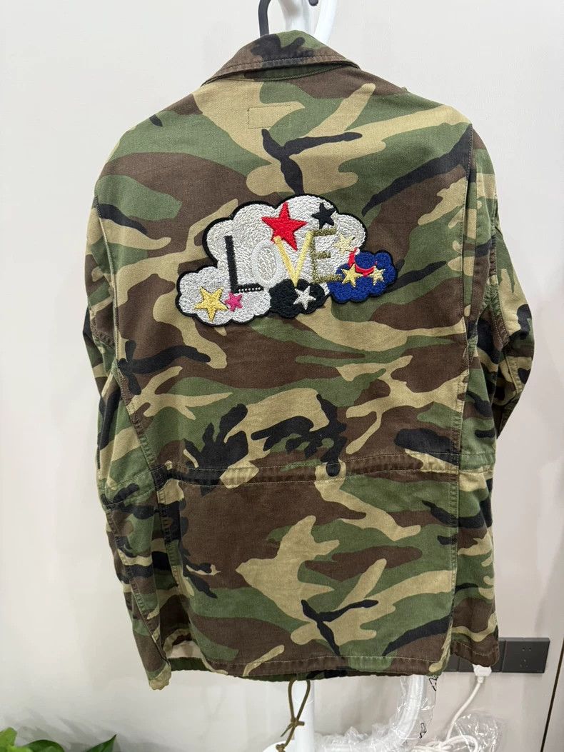 Saint Laurent Paris Saint Laurent Camouflage Love Embroidery Jacket Size US S / EU 44-46 / 1 - 6 Thumbnail