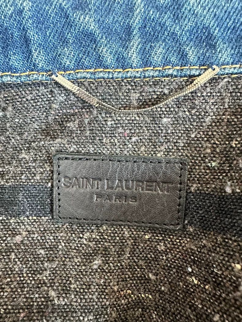 Saint Laurent Paris Saint Laurent Denim Jacket with Wool Lining Size US M / EU 48-50 / 2 - 4 Thumbnail