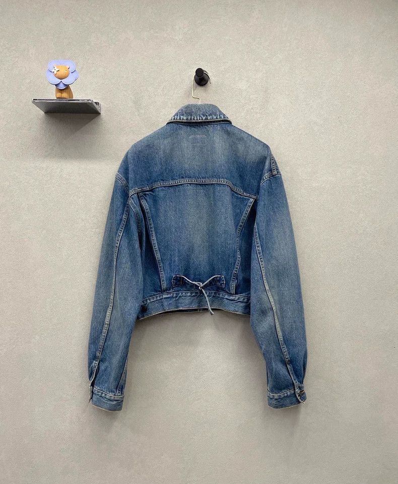 Yves Saint Laurent YSL Short Blue Denim Jacket Size US M / EU 48-50 / 2 - 2 Thumbnail