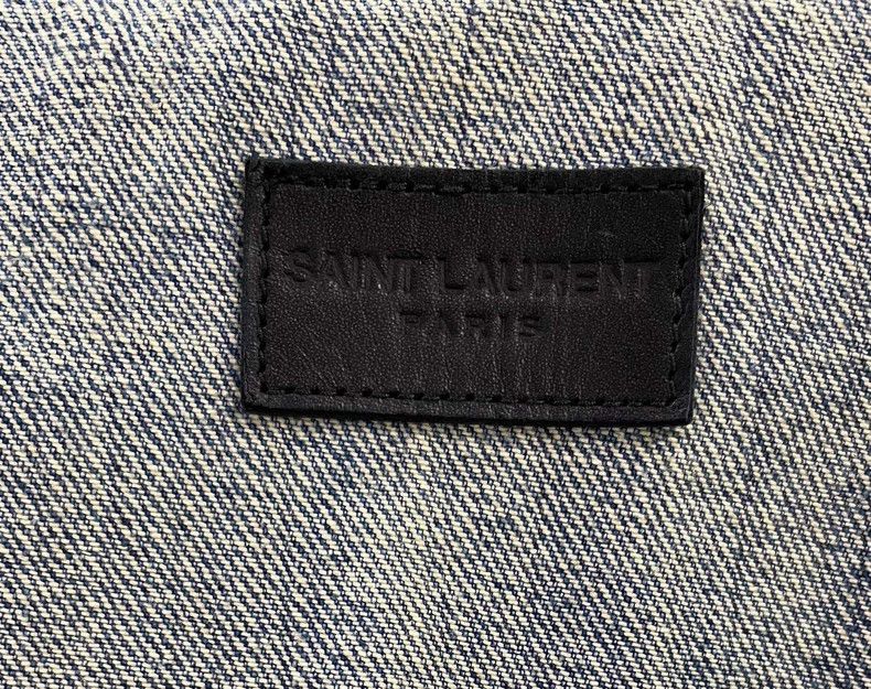Yves Saint Laurent YSL Short Blue Denim Jacket Size US M / EU 48-50 / 2 - 5 Thumbnail
