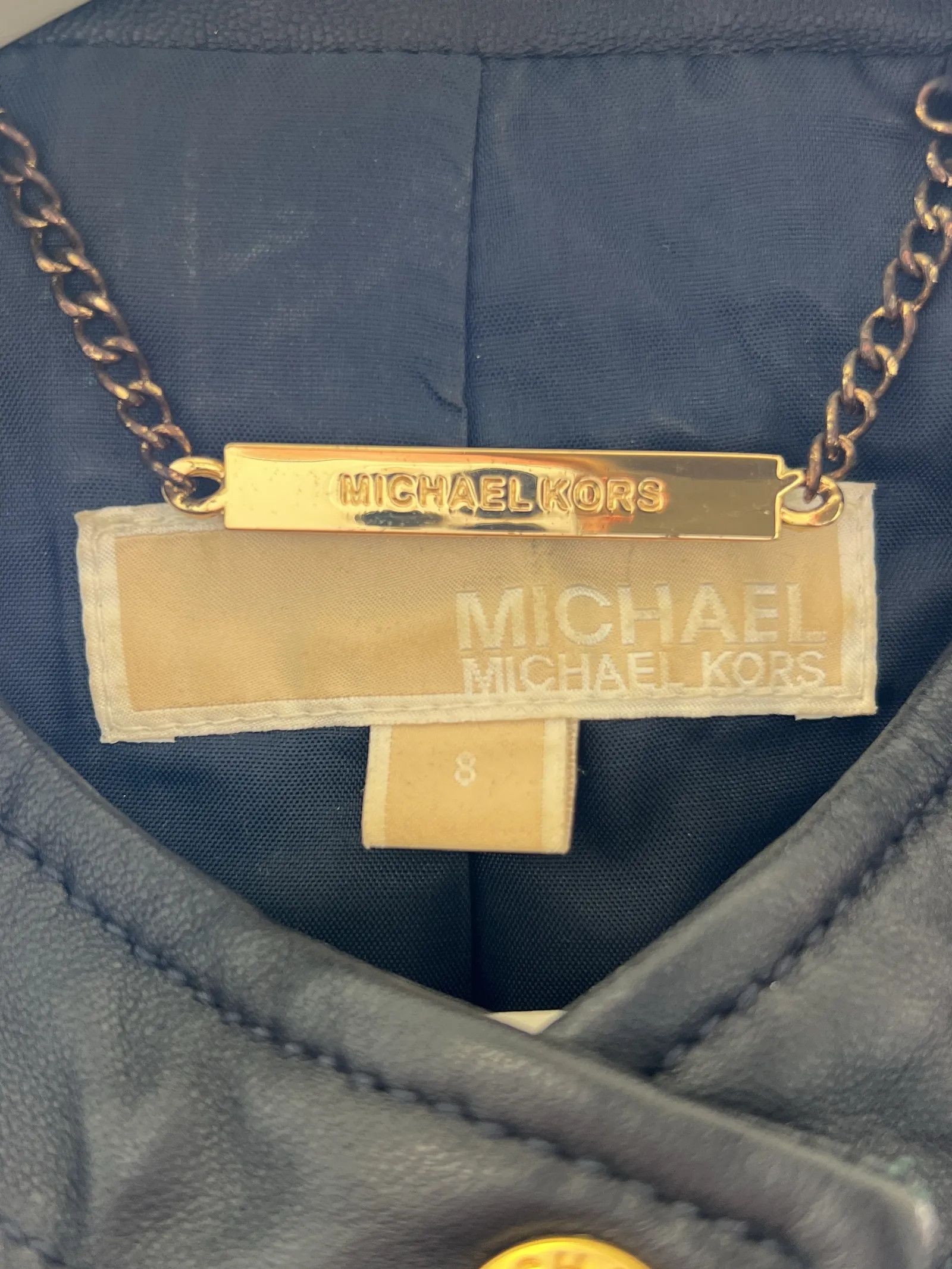 Michael Kors Michael Kors Leather Jacket Size M / US 6-8 / IT 42-44 - 2 Thumbnail