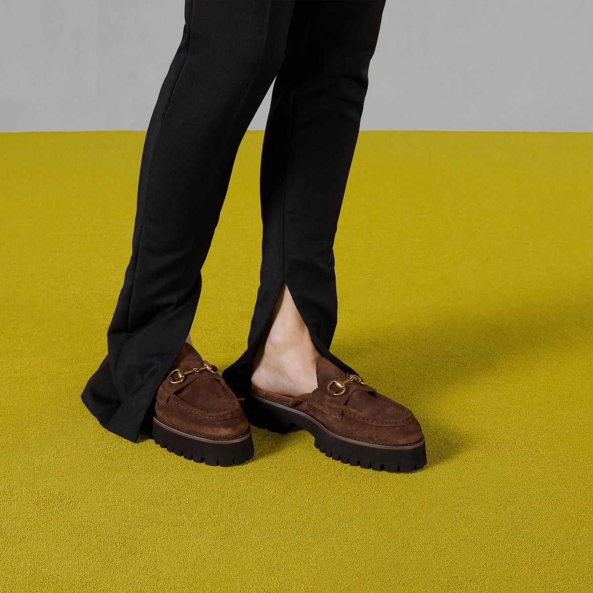 Gucci Gucci Horsebit Suede Mules SIZE 34.5 Size ONE SIZE - 5 Thumbnail