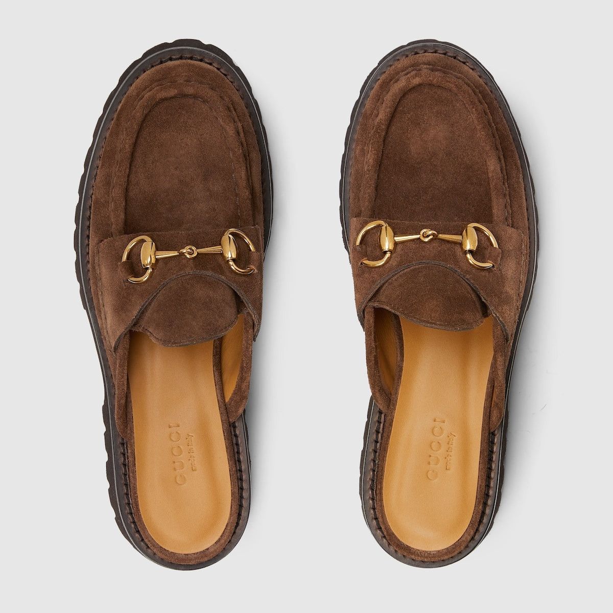 Gucci Gucci Horsebit Suede Mules SIZE 34.5 Size ONE SIZE - 3 Thumbnail
