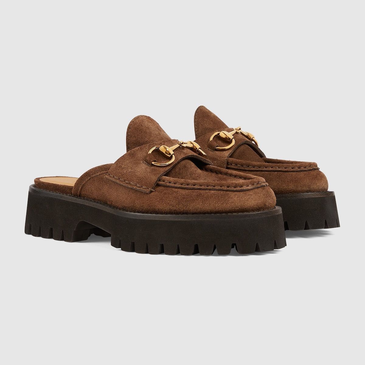 Gucci Gucci Horsebit Suede Mules SIZE 40 Size ONE SIZE - 2 Thumbnail