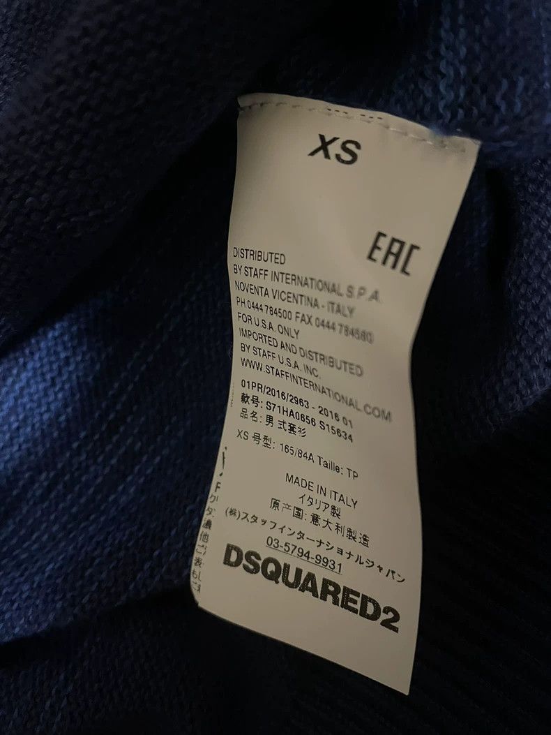 Dsquared2 DSquared2 Blue Striped Knit Sweater-yf Size US XS / EU 42 / 0 - 4 Thumbnail