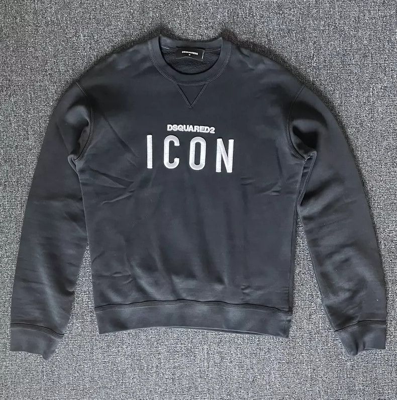 Dsquared2 DSQUARED2 Icon Logo Black Sweatshirt-yf Size US M / EU 48-50 / 2 - 2 Thumbnail