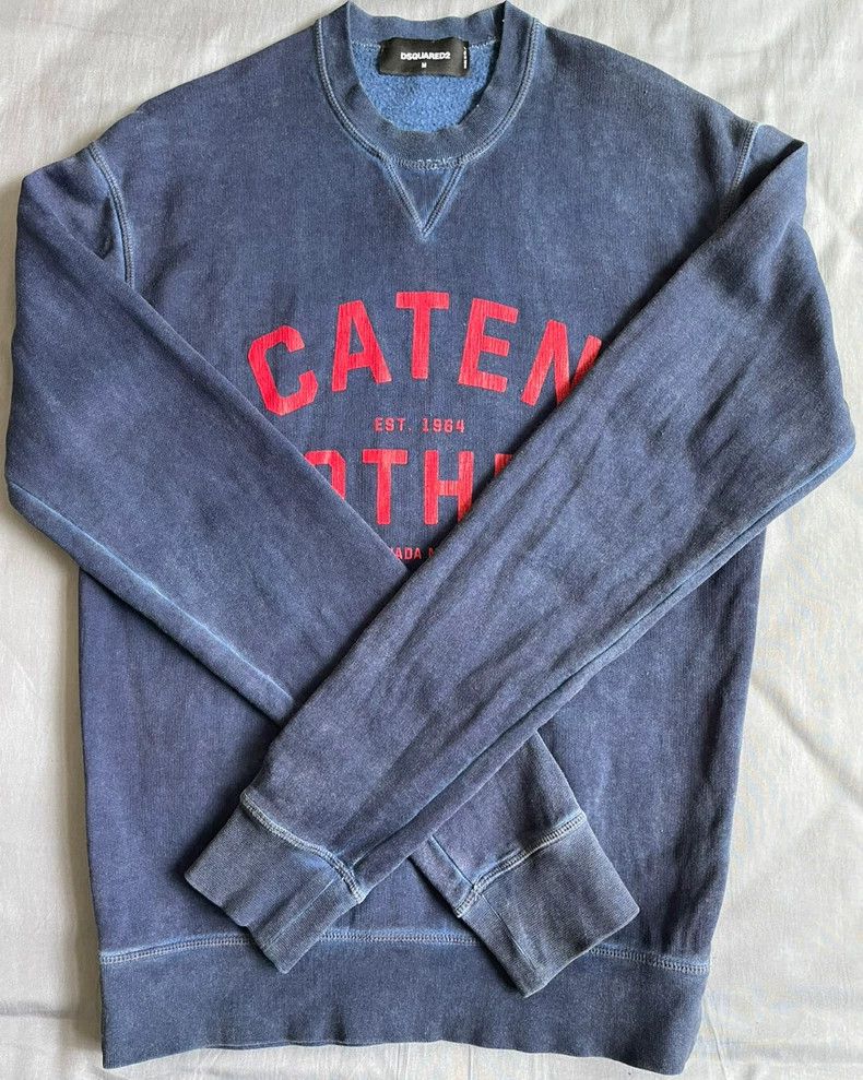 Dsquared2 DSquared2 Caten Brothers Blue Sweatshirt-yf Size US M / EU 48-50 / 2 - 2 Thumbnail