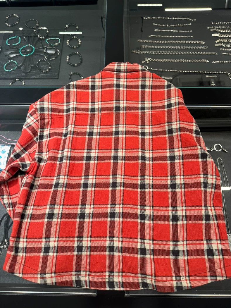 Chrome Hearts Chrome Hearts Red Plaid Shirt Jacket-yf Size US M / EU 48-50 / 2 - 2 Thumbnail