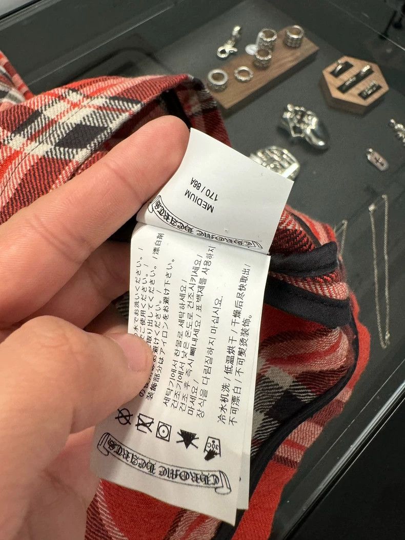 Chrome Hearts Chrome Hearts Red Plaid Shirt Jacket-yf Size US M / EU 48-50 / 2 - 4 Thumbnail