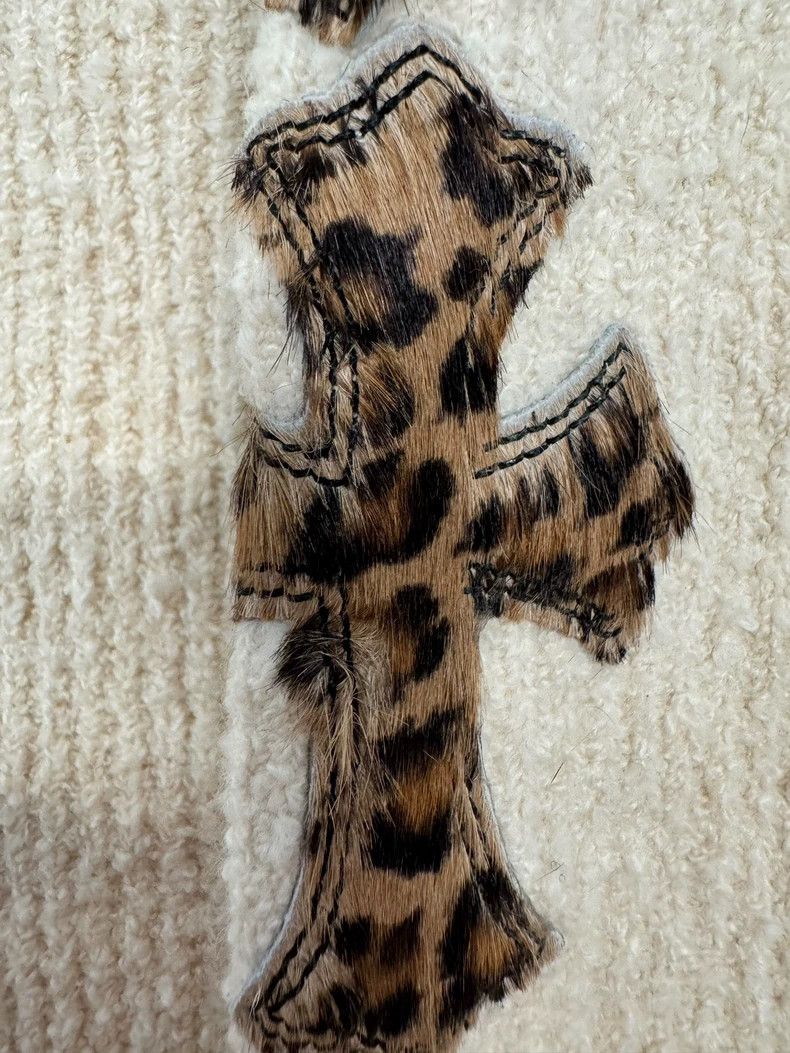Chrome Hearts Chrome Hearts Leopard Patch Knit Sweater-yf Size US XS / EU 42 / 0 - 4 Thumbnail