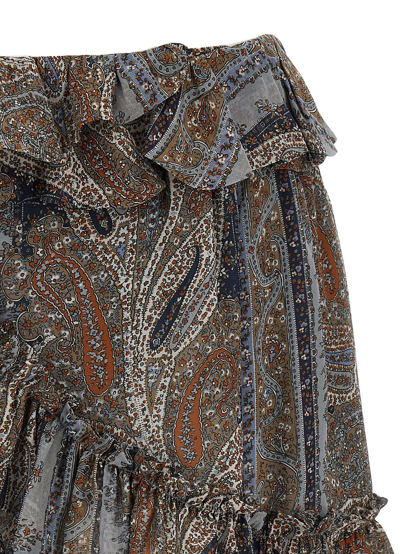 Saint Laurent Paris All Over Print Skirt Size 27" / US 4 / IT 40 - 3 Thumbnail
