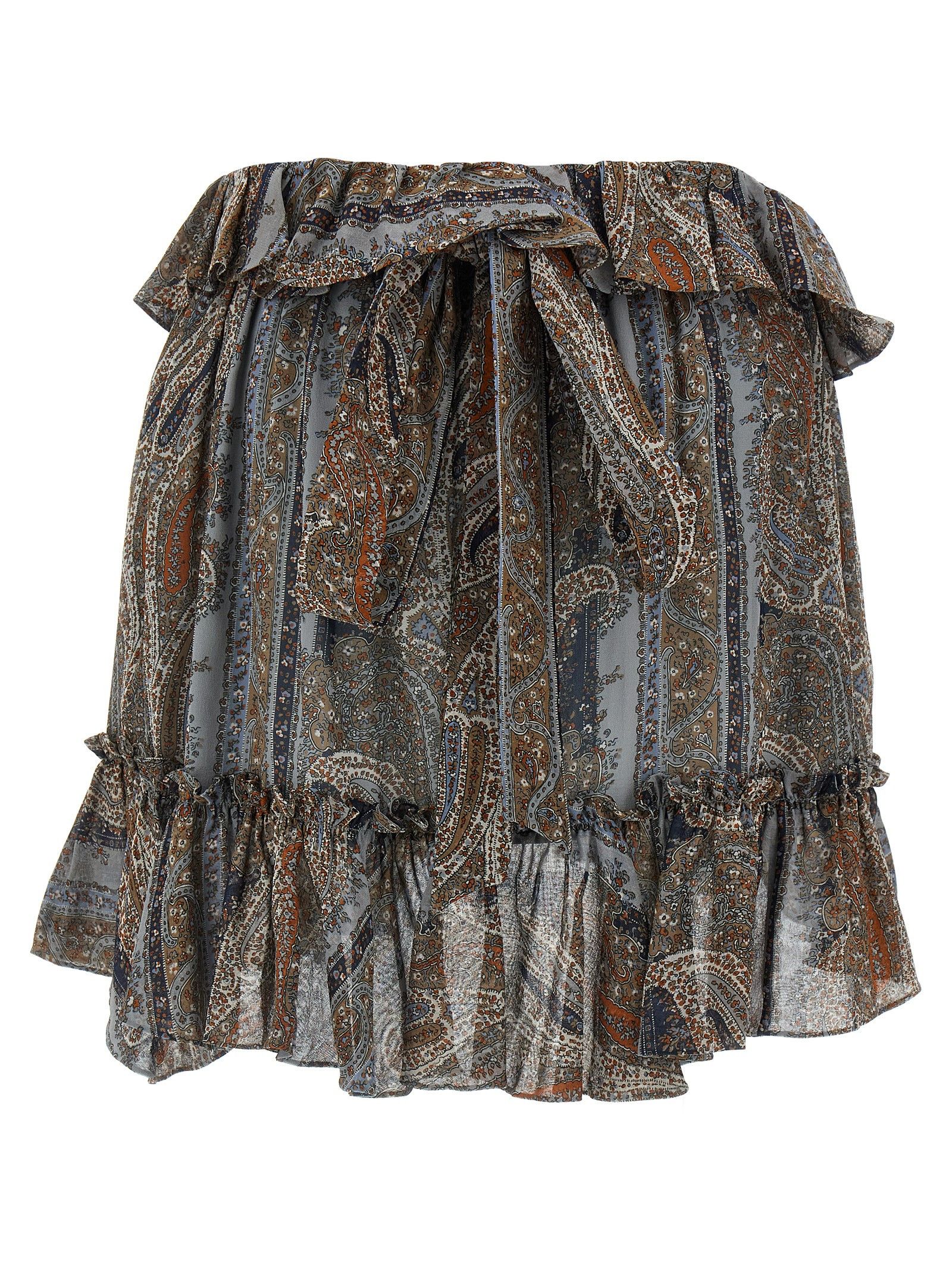 Saint Laurent Paris All Over Print Skirt Size 27" / US 4 / IT 40 - 2 Thumbnail