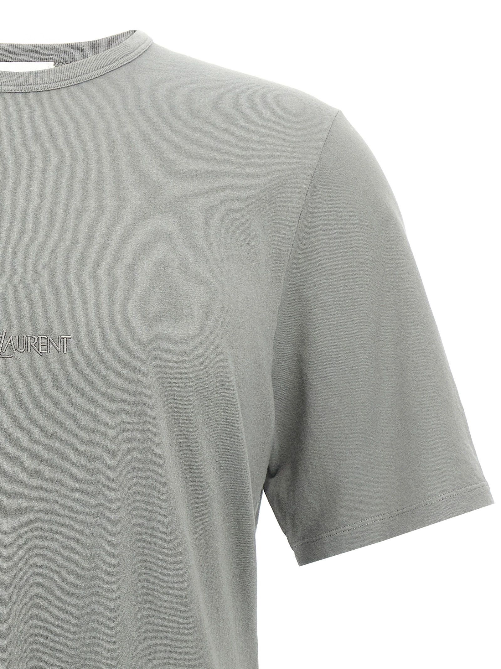 Saint Laurent Paris Logo Embroidery T-Shirt Size US M / EU 48-50 / 2 - 3 Thumbnail