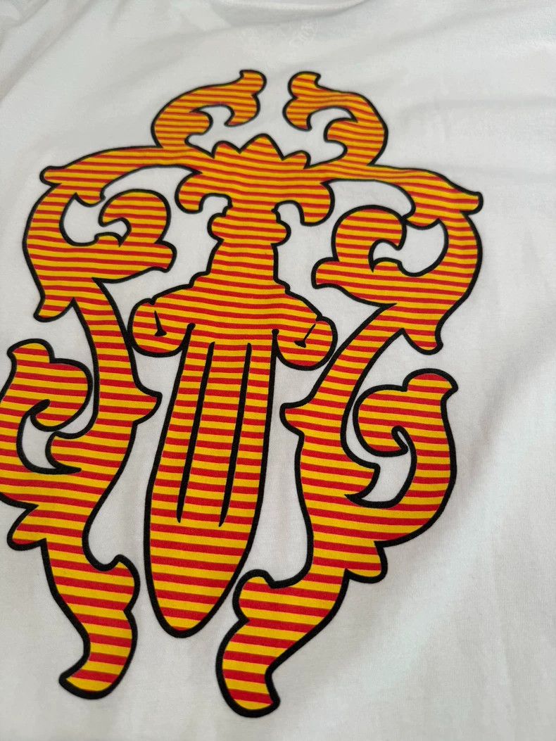 Chrome Hearts Chrome Hearts White Short Sleeve T-shirt with Yellow Sword-yf Size US M / EU 48-50 / 2 - 3 Thumbnail