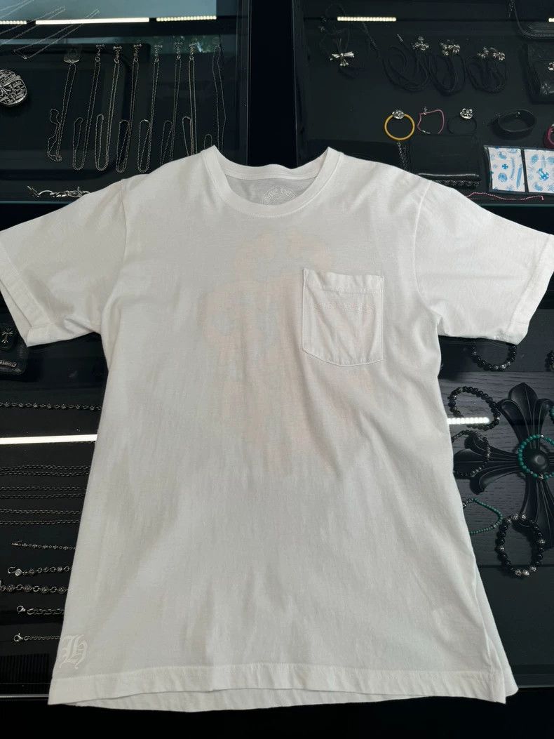 Chrome Hearts Chrome Hearts White Short Sleeve T-shirt with Yellow Sword-yf Size US M / EU 48-50 / 2 - 2 Thumbnail
