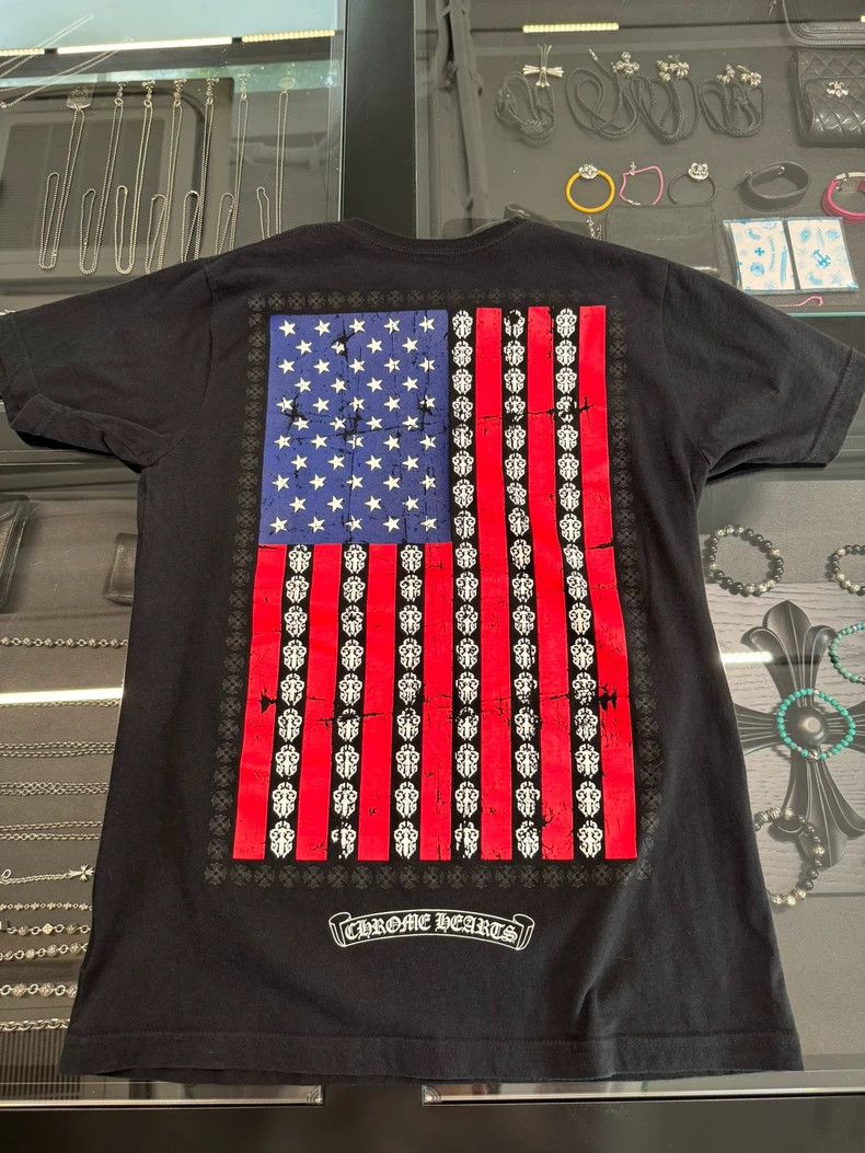 Chrome Hearts Chrome Hearts USA Flag Print Short Sleeve-yf Size US M / EU 48-50 / 2 - 2 Thumbnail