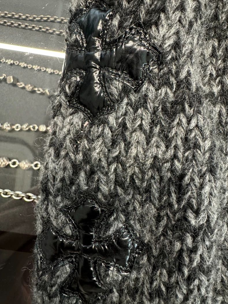 Chrome Hearts Chrome Hearts Cashmere Cross Patch Vest-yf Size US L / EU 52-54 / 3 - 4 Thumbnail