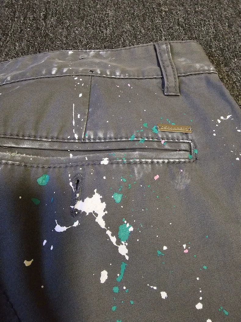 Dsquared2 DSQUARED2 Men's Paint Splatter Chino Pants-yf Size US 34 / EU 50 - 4 Thumbnail