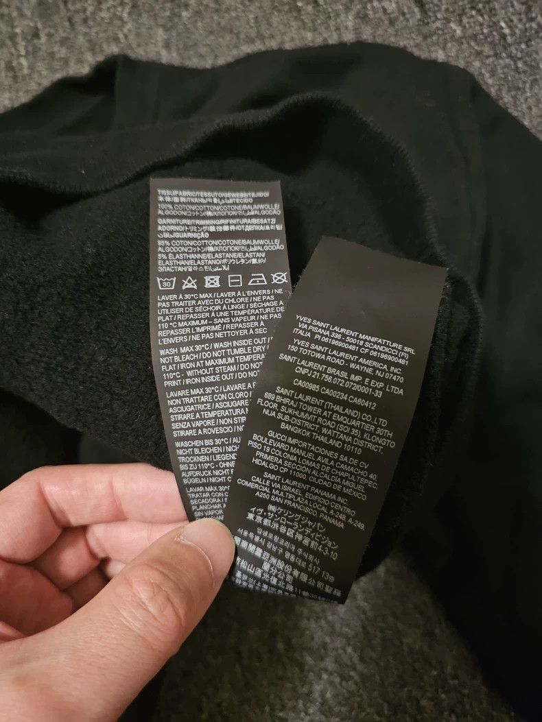 Saint Laurent Paris Saint Laurent Black Gold Logo Sweatshirt-yf Size US XL / EU 56 / 4 - 6 Thumbnail