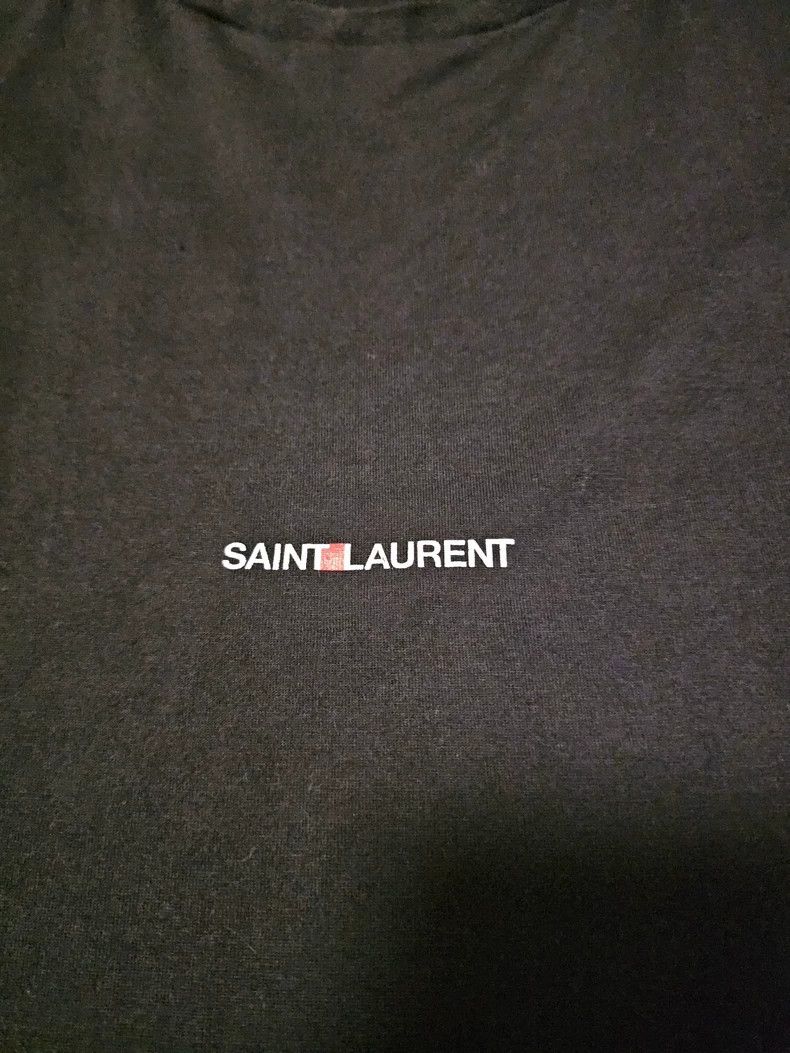 Saint Laurent Paris Saint Laurent Black Short Sleeve T-Shirt-yf Size US S / EU 44-46 / 1 - 2 Thumbnail