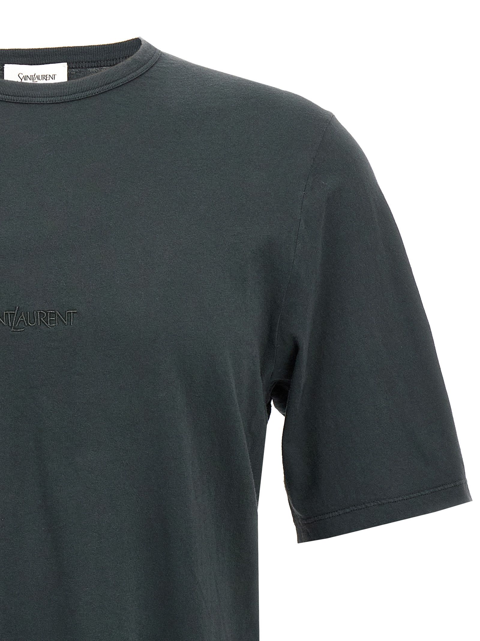 Saint Laurent Paris Logo Embroidery T-Shirt Size US M / EU 48-50 / 2 - 3 Thumbnail