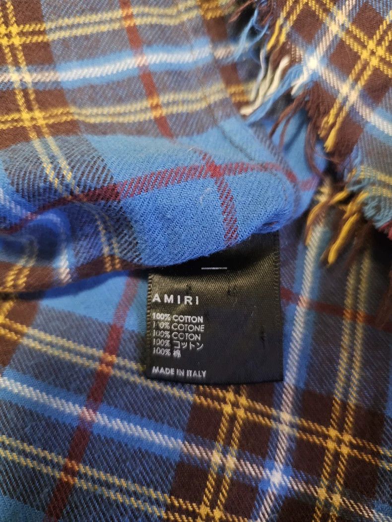 Amiri Amiri Blue Plaid Oversize Shirt-yf Size US M / EU 48-50 / 2 - 6 Thumbnail