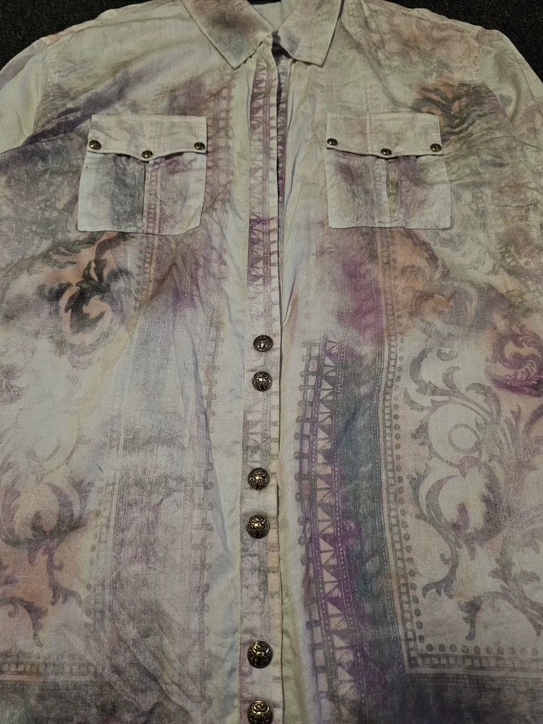 Balmain Balmain Floral Print Long Sleeve Shirt-yf Size US L / EU 52-54 / 3 - 2 Thumbnail