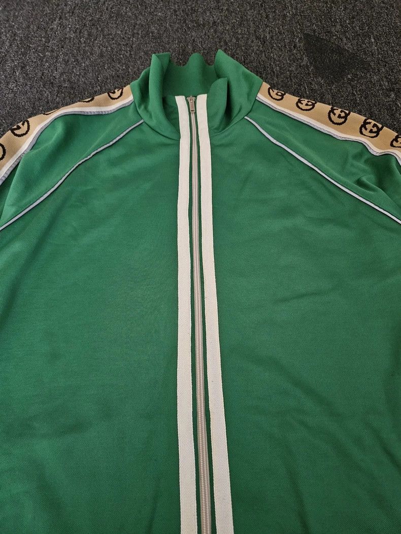 Gucci Gucci Green Track Jacket with Logo Stripes-yf Size US XXL / EU 58 / 5 - 2 Thumbnail