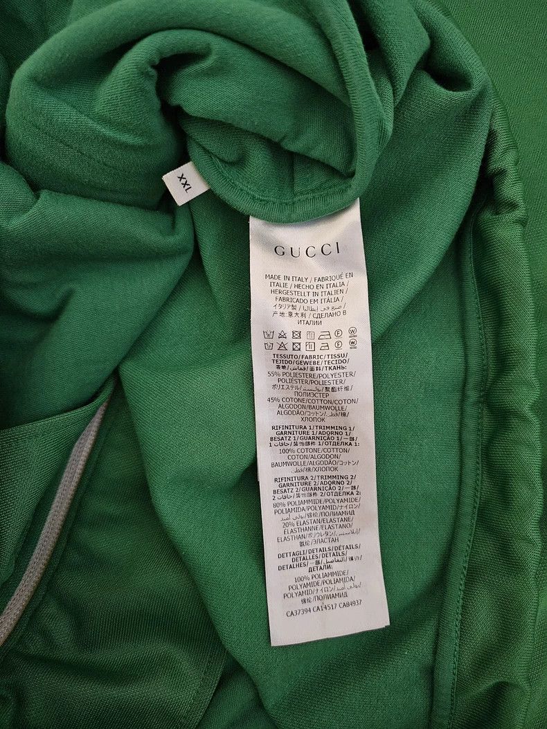 Gucci Gucci Green Track Jacket with Logo Stripes-yf Size US XXL / EU 58 / 5 - 6 Thumbnail