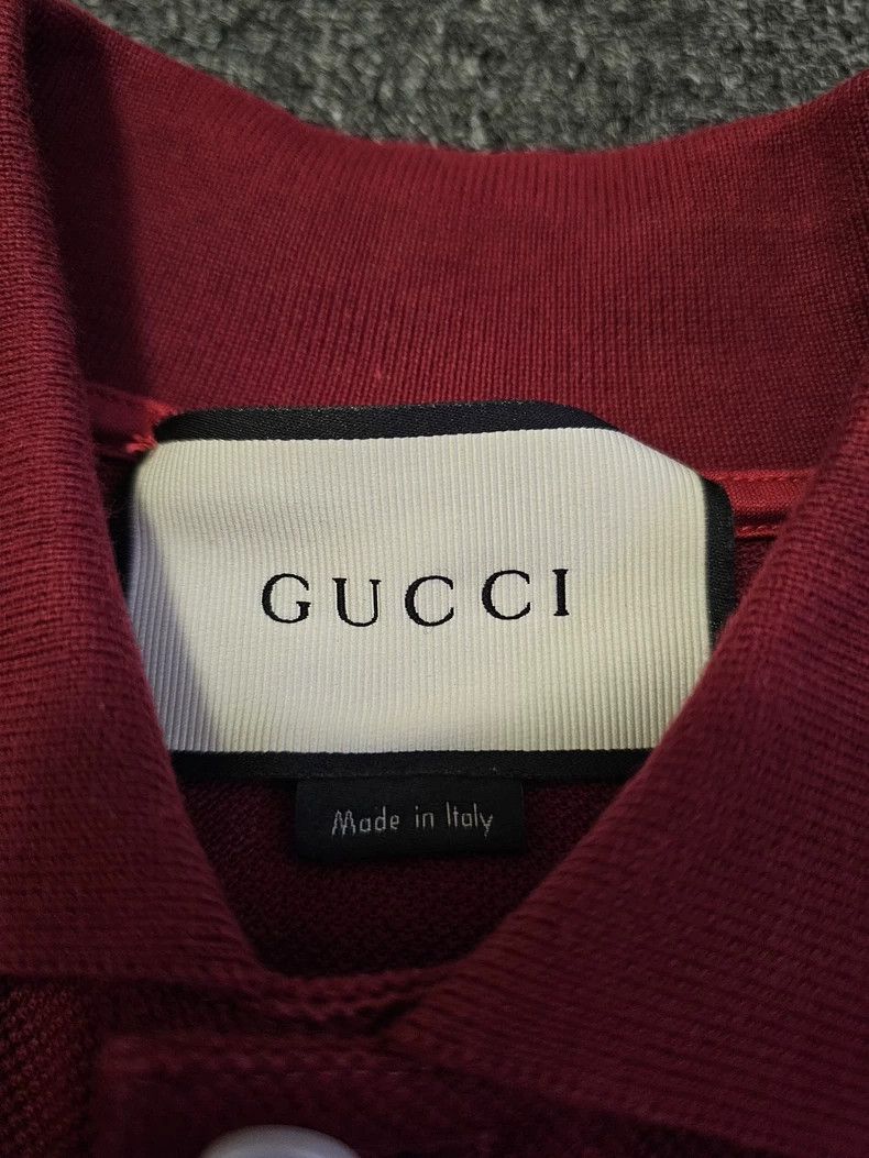 Gucci Gucci Red Short Sleeve Polo Shirt-yf Size US M / EU 48-50 / 2 - 3 Thumbnail