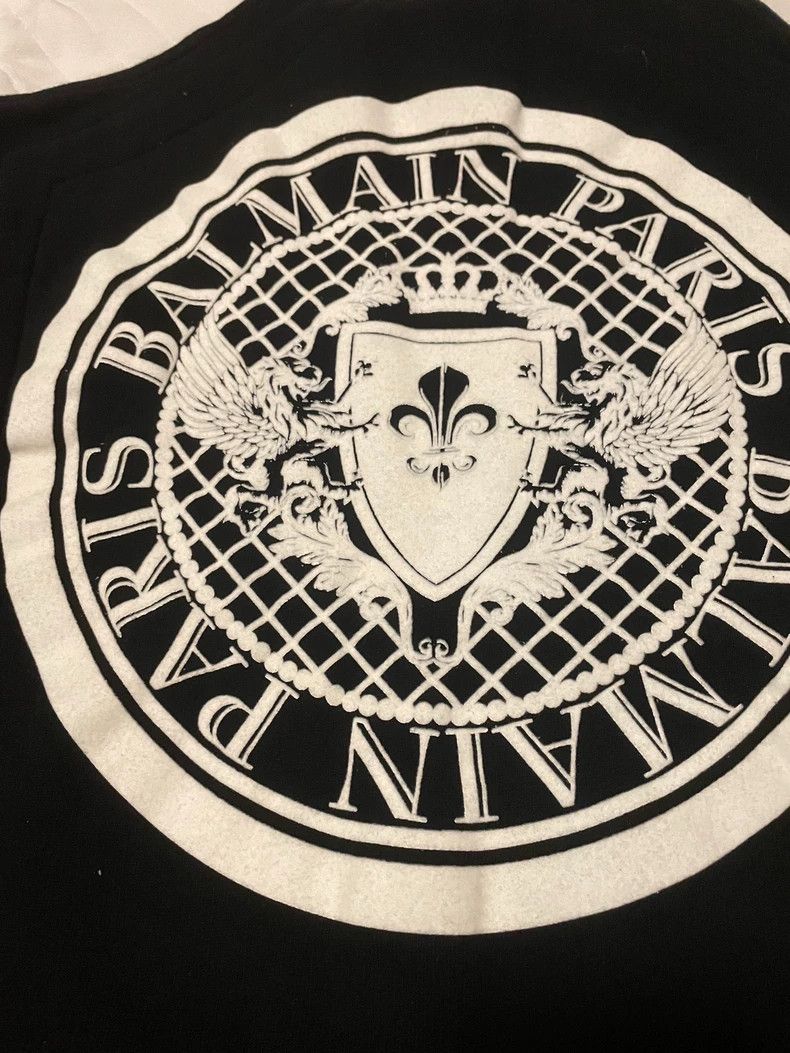 Balmain Balmain Men's Black White Logo Sweatshirt-yf Size US S / EU 44-46 / 1 - 2 Thumbnail