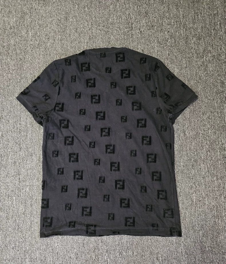 Fendi Fendi Flocking Pattern Short-sleeve T-shirt-yf Size US M / EU 48-50 / 2 - 4 Thumbnail