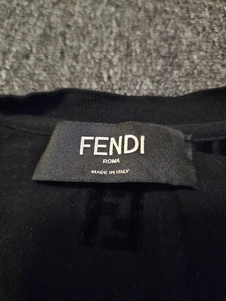 Fendi Fendi Flocking Pattern Short-sleeve T-shirt-yf Size US M / EU 48-50 / 2 - 3 Thumbnail