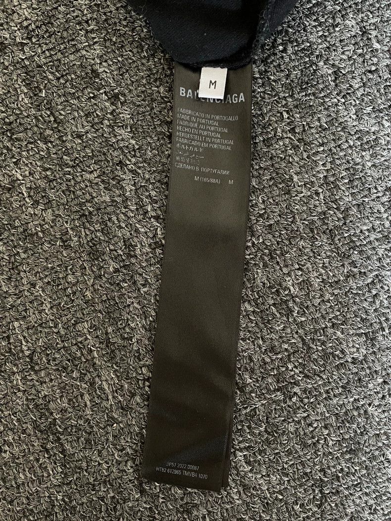 Balenciaga Balenciaga Oversized Distressed Short Sleeve Tee-yf Size US M / EU 48-50 / 2 - 7 Thumbnail