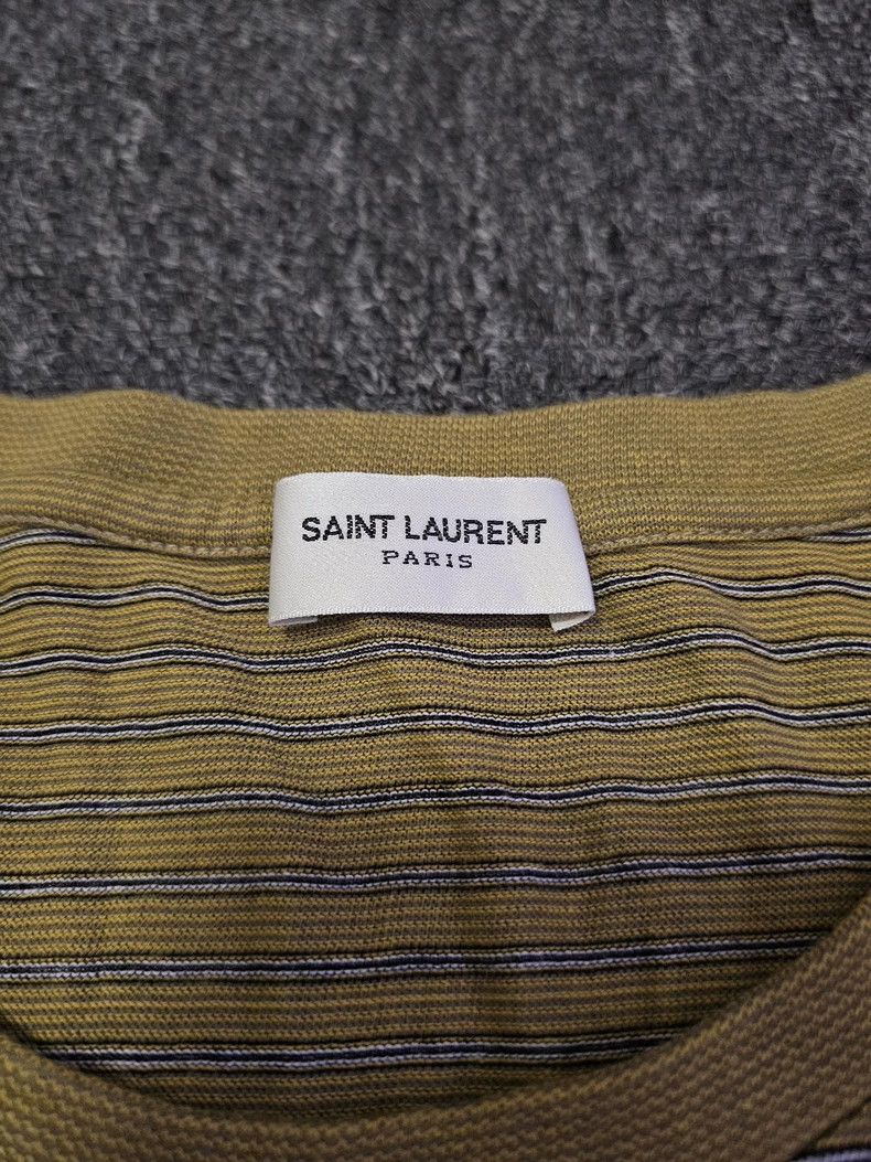 Saint Laurent Paris Saint Laurent Brown Plaid Short Sleeve T-shirt-yf Size US L / EU 52-54 / 3 - 3 Thumbnail