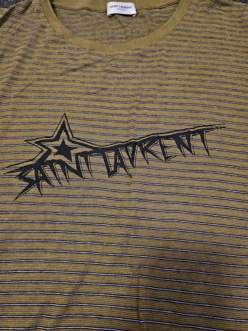 Saint Laurent Paris Saint Laurent Brown Plaid Short Sleeve T-shirt-yf Size US L / EU 52-54 / 3 - 2 Thumbnail