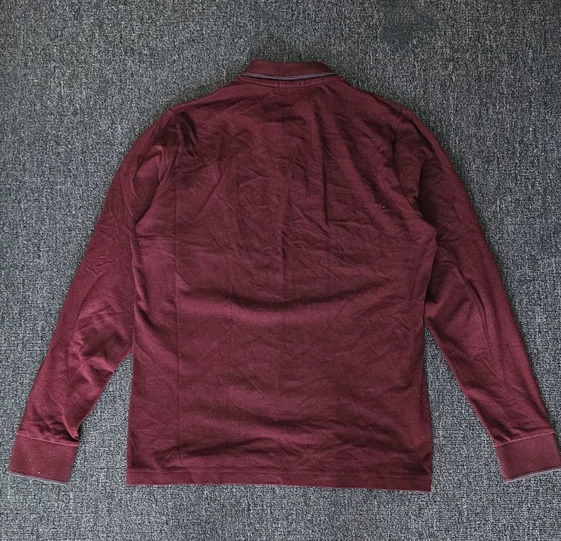 Moncler Moncler Men's Burgundy Long Sleeve Polo-yf Size US L / EU 52-54 / 3 - 5 Thumbnail
