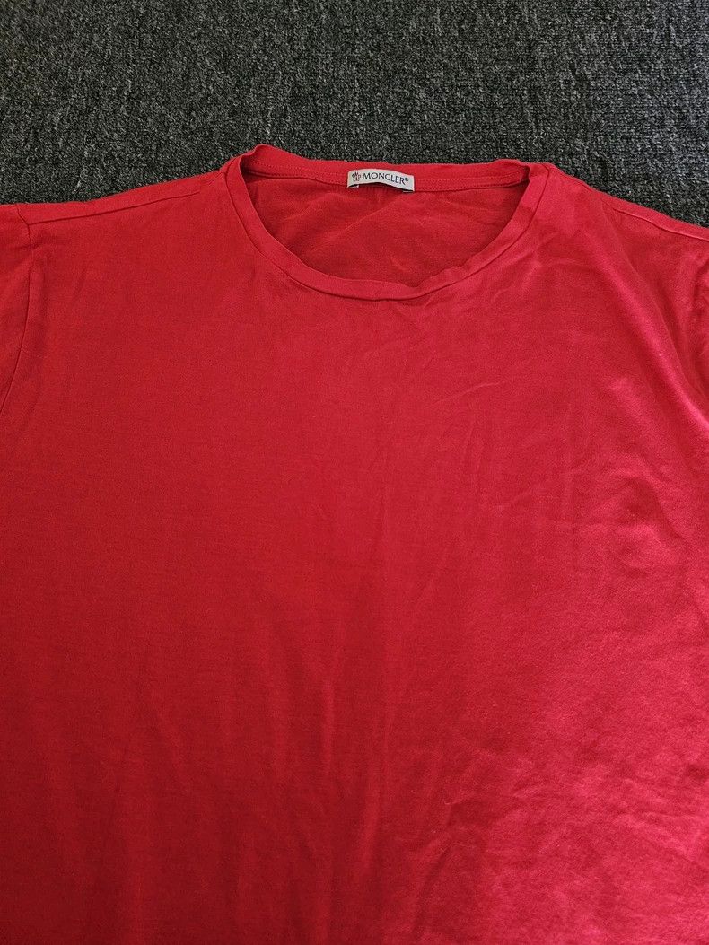 Moncler Moncler Men's Red Short Sleeve T-Shirt-yf Size US L / EU 52-54 / 3 - 2 Thumbnail