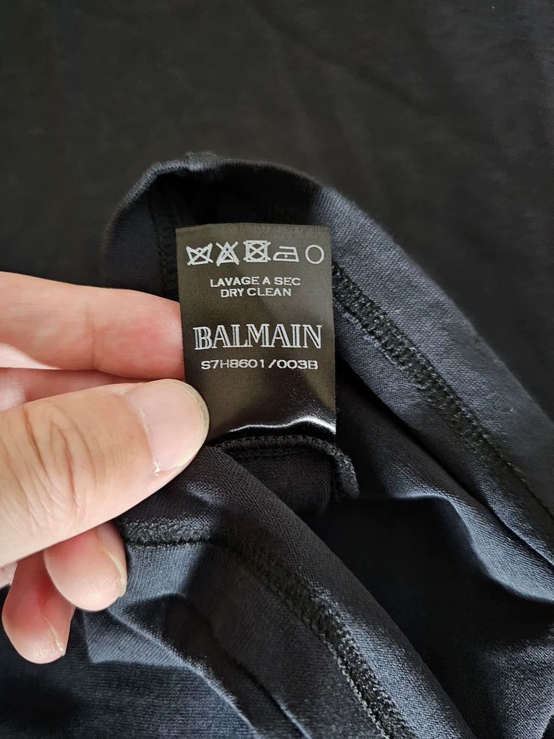 Balmain Balmain Embroidered Short Sleeve T-Shirt-yf Size US XS / EU 42 / 0 - 6 Thumbnail
