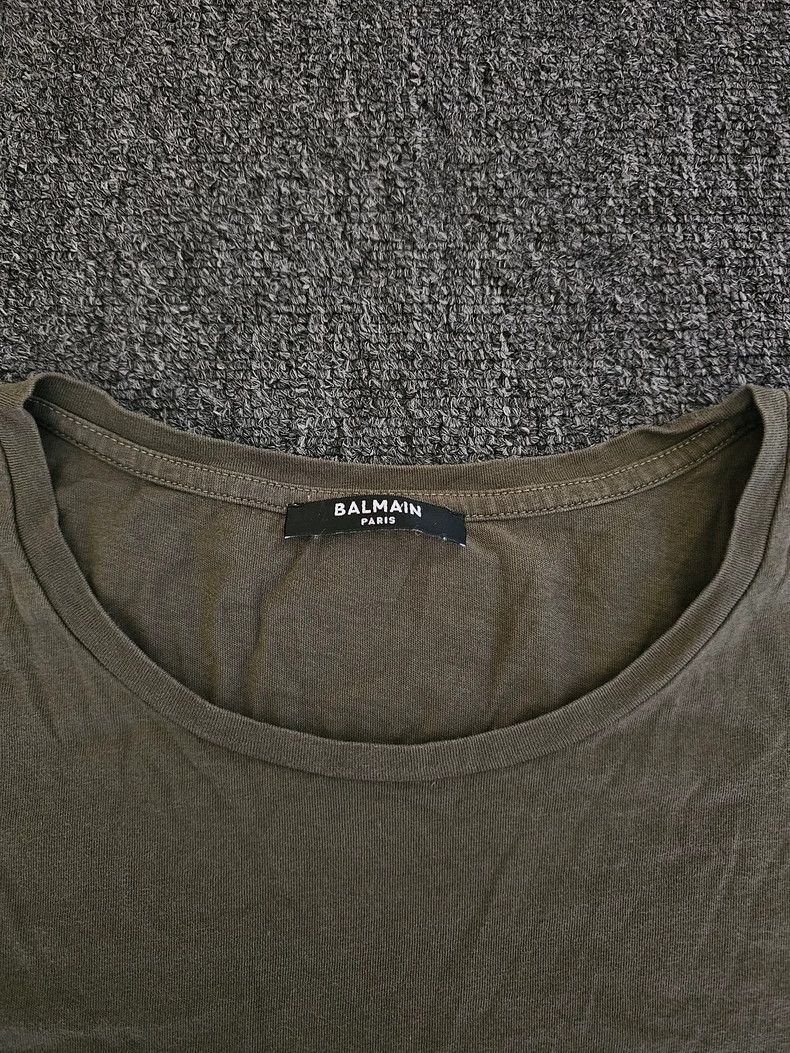 Balmain Balmain Paris Embossed Short Sleeve T-Shirt-yf Size US M / EU 48-50 / 2 - 3 Thumbnail