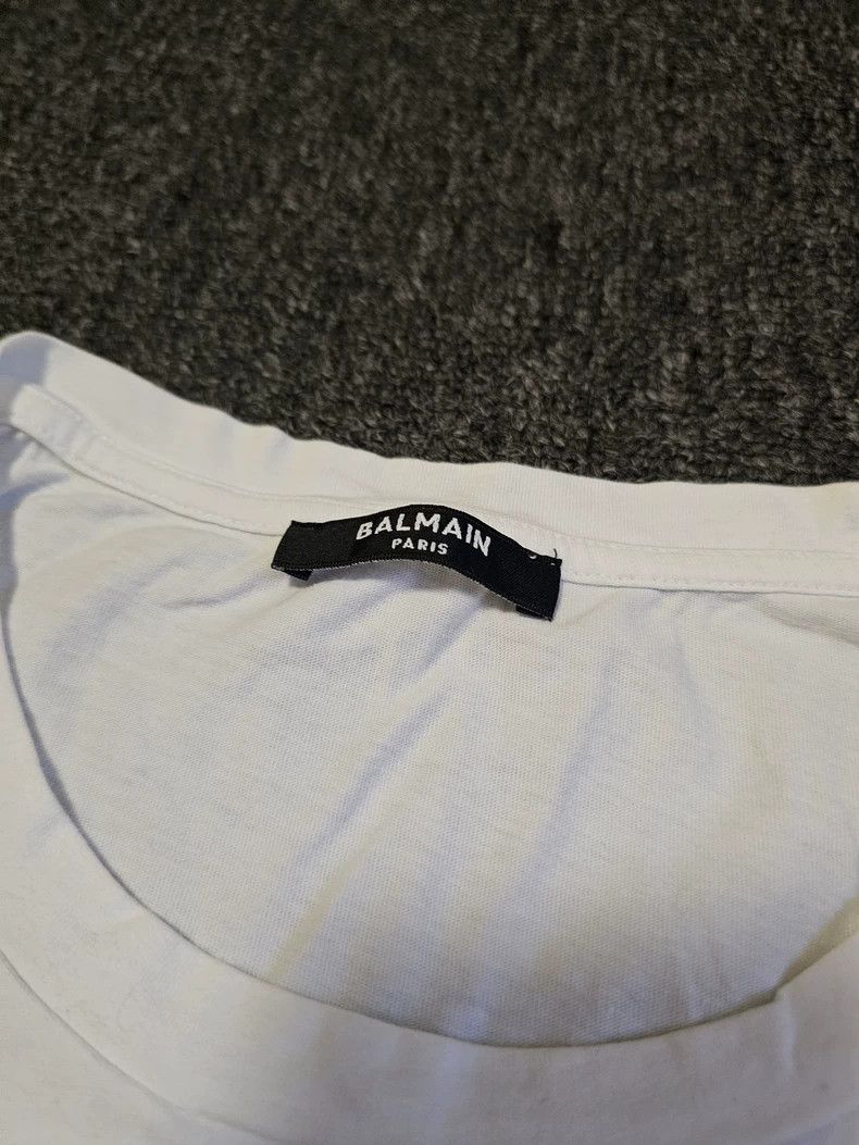 Balmain Balmain Paris White Short Sleeve T-shirt-yf Size US M / EU 48-50 / 2 - 3 Thumbnail