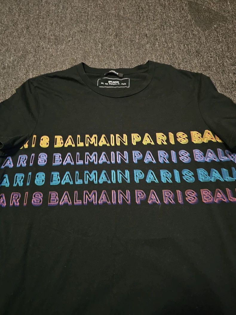Balmain Balmain Paris Short Sleeve T-Shirt-yf Size US L / EU 52-54 / 3 - 2 Thumbnail